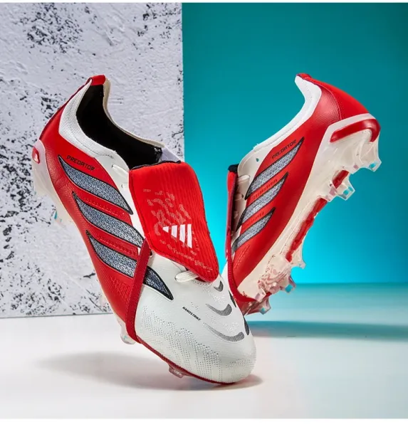 Adidas Predator Accuracy.1 Low Black / Red / Pink Football Boots Sneakers - 32