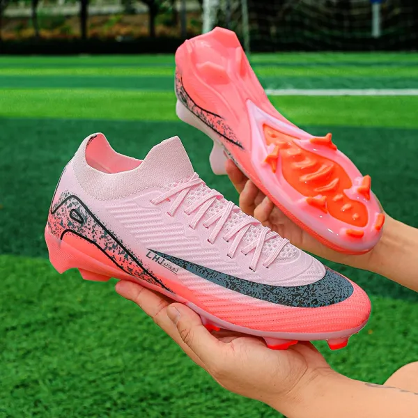 Nike Mercurial Superfly Pink Orange Football Cleats Running Shoes - 1