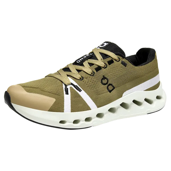 On Cloudmonster Olive Green Running Shoes - 1