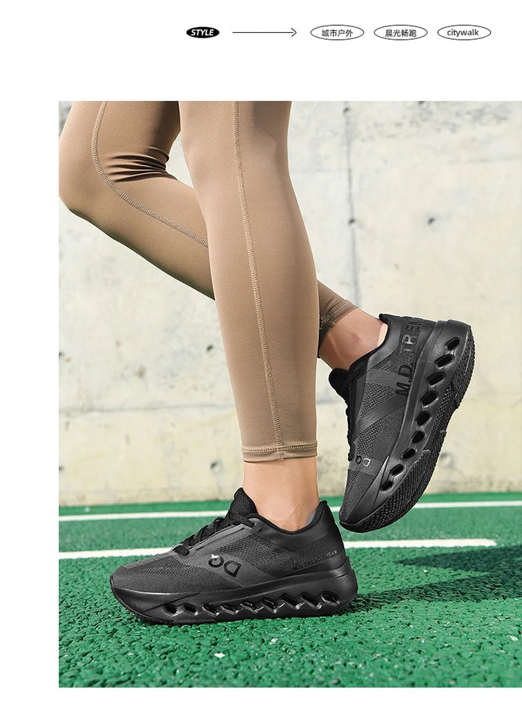 On Running Cloudmonster M.D. Trend Black Green Sneakers Running Shoes - 22