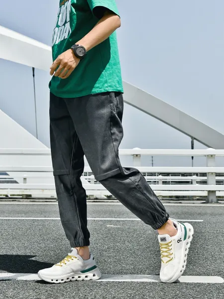 On Cloudmonster White / Black Sneakers Running Shoes - 7