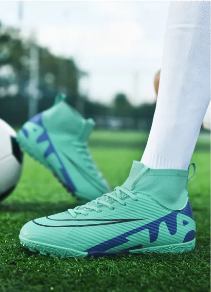 Nike Mercurial Superfly FG White Aqua Black Soccer Cleats Sneakers - 35