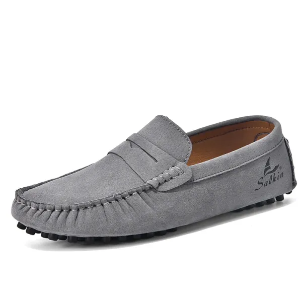 Design Salkin Loafers Pink Suede Casual Shoes Loafers - 3