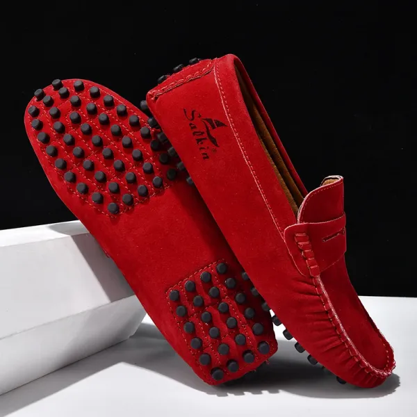 Design Salkin Loafers Pink Suede Casual Shoes Loafers - 32