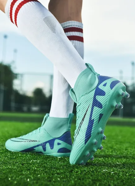 Nike Mercurial Superfly FG White Aqua Black Soccer Cleats Sneakers - 20