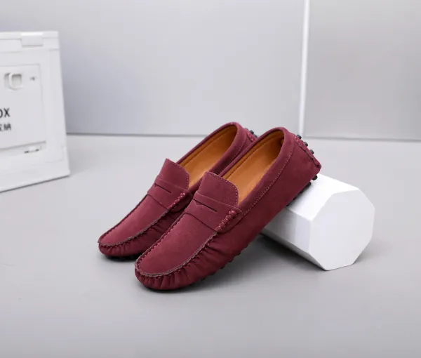 Design Loafer in Sky Blue Suede Casual Shoes - 13