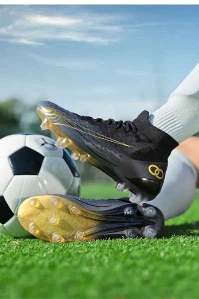 Design Football Turf Shoes Blue Gradient Sneakers - 18