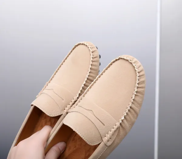 Design Loafer in Sky Blue Suede Casual Shoes - 28