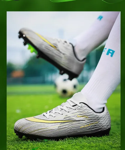 Design Kawlang F-52 ZOOM Black Gold Indoor Soccer Shoes Sneakers - 39