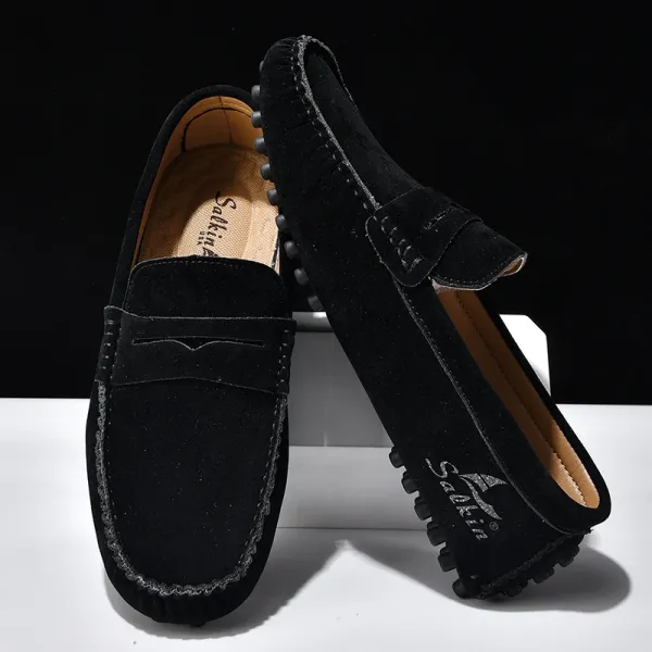 Design Salkin Loafers Pink Suede Casual Shoes Loafers - 21