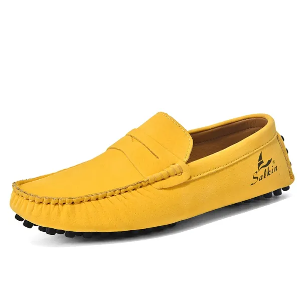 Design Salkin Loafers Pink Suede Casual Shoes Loafers - 7