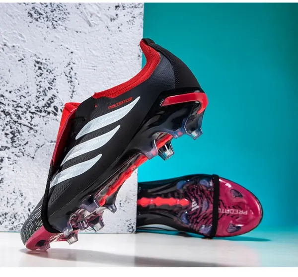 Adidas Predator Accuracy.1 Low Black / Red / Pink Football Boots Sneakers - 33