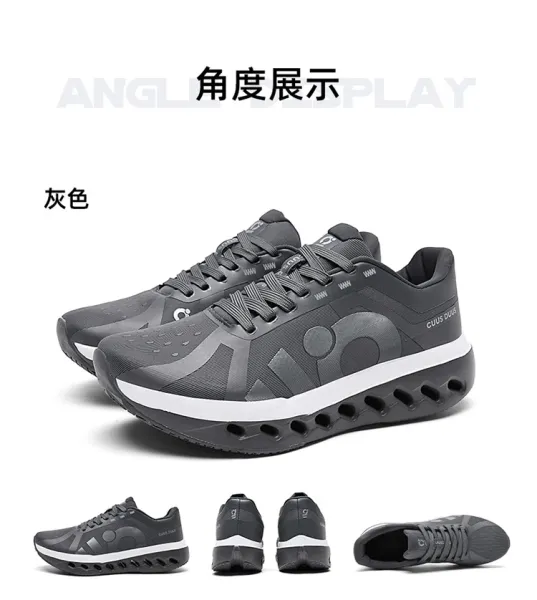 Design CUUS DUAL Black Gold Running Shoes - 19