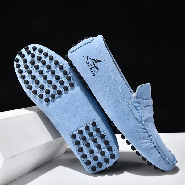Design Salkin Loafers Pink Suede Casual Shoes Loafers - 35