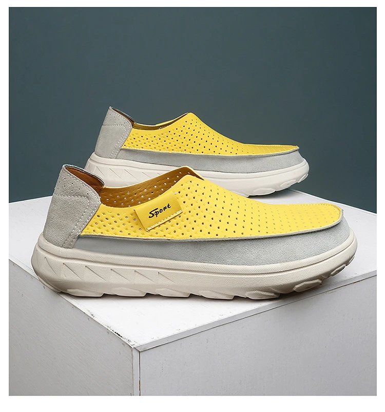 Design Sport Perforated Slip-On White Casual Shoes - 23
