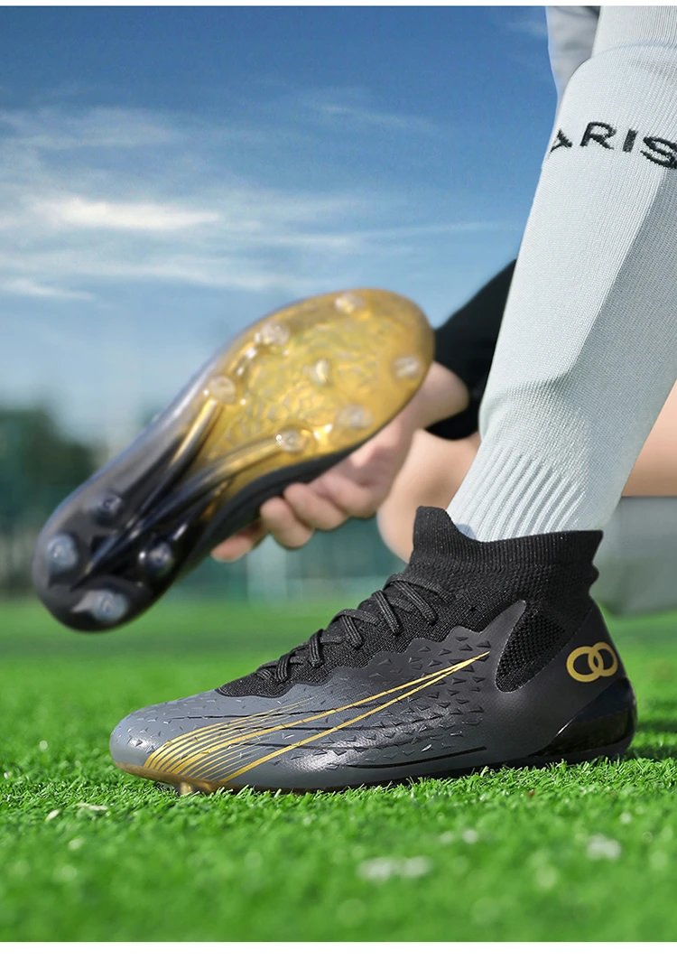 Design Football Turf Shoes Blue Gradient Sneakers - 20