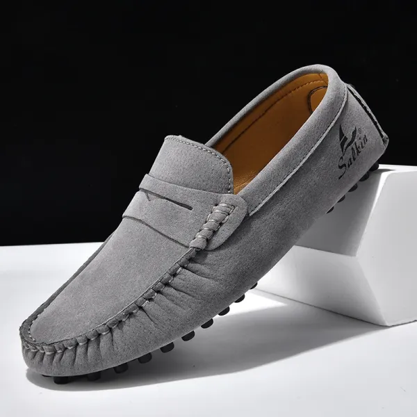 Design Salkin Loafers Pink Suede Casual Shoes Loafers - 42