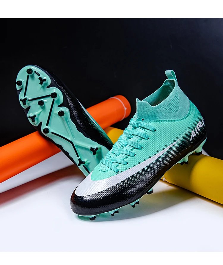 Nike Air Zoom Mercurial Superfly FG Turquoise Black Soccer Cleats Sneakers - 22