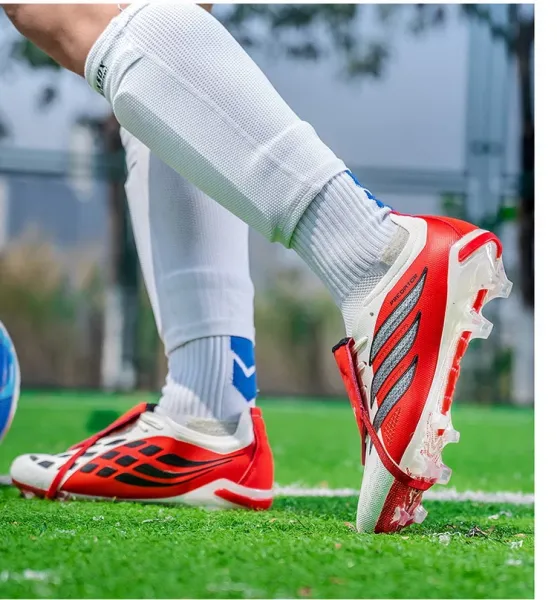 Adidas Predator Accuracy.1 Low Black / Red / Pink Football Boots Sneakers - 24
