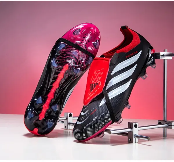 Adidas Predator Accuracy.1 Low Black / Red / Pink Football Boots Sneakers - 35