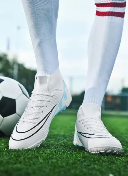 Nike Mercurial Superfly FG White Aqua Black Soccer Cleats Sneakers - 29