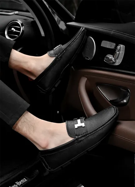 Design H-Logo Loafer Orange Casual Shoes - 21