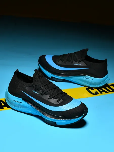 Nike ZoomX Streakfly Black / Blue Running Shoes - 1