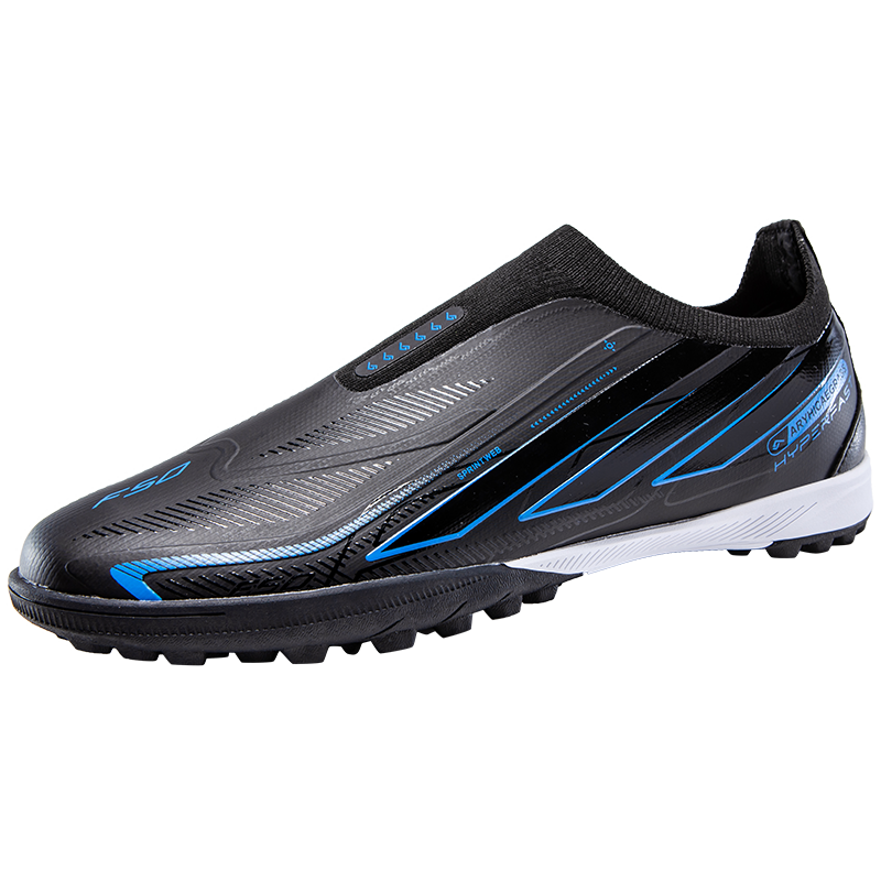 Joma F50 Hyper Pro Black / Blue Turf Soccer Shoes Sneakers
