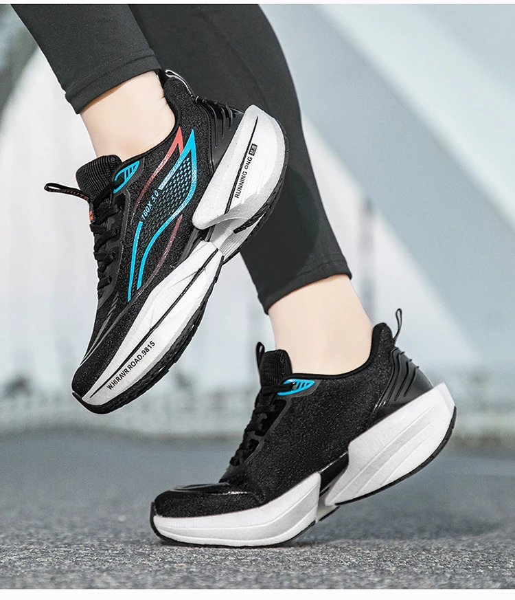 Design Heshute 160X 5.0 Running Shoes White Orange Teal Running Shoes - 23