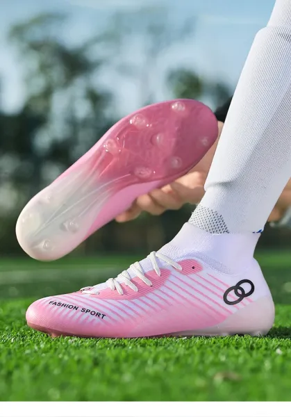 Design Fashion Sport Football Cleats Neon Yellow Blue White Sneakers - 18