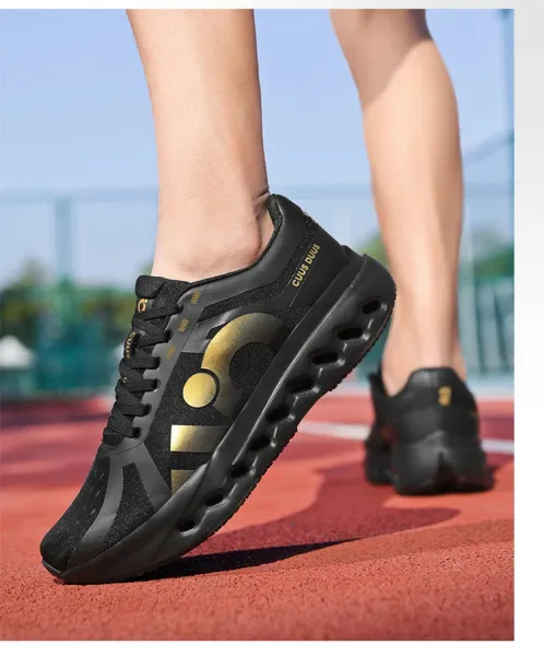 Design CUUS DUAL Black Gold Running Shoes - 18