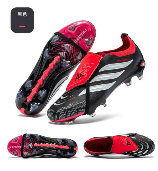 Adidas Predator Accuracy.1 Low Black / Red / Pink Football Boots Sneakers - 63
