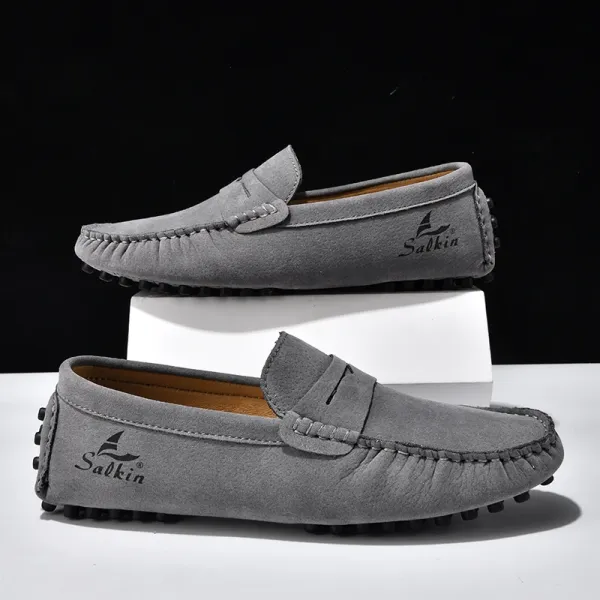 Design Salkin Loafers Pink Suede Casual Shoes Loafers - 15