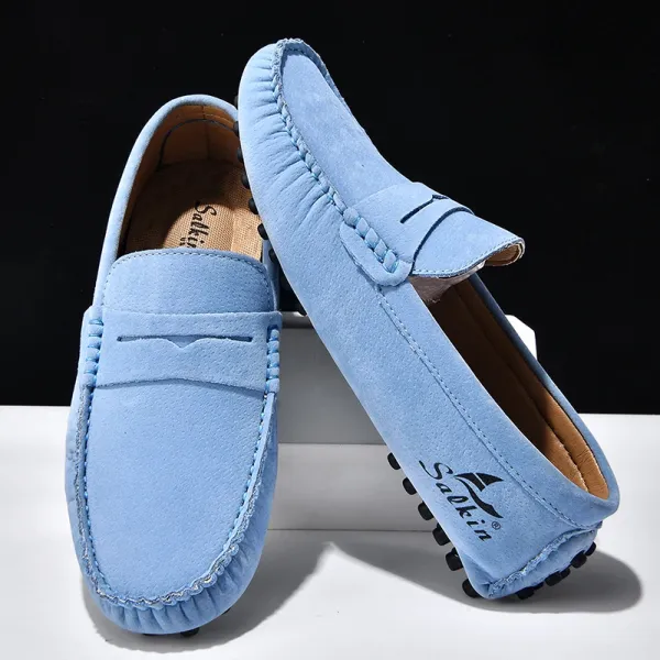 Design Salkin Loafers Pink Suede Casual Shoes Loafers - 20
