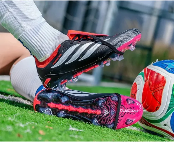 Adidas Predator Accuracy.1 Low Black / Red / Pink Football Boots Sneakers - 17