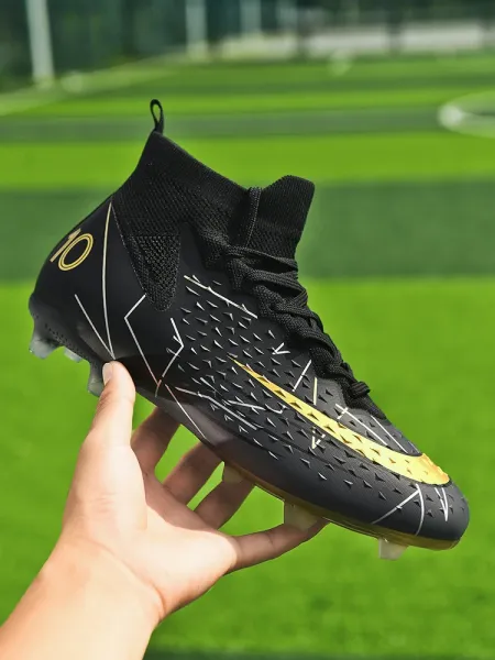 Nike Mercurial Superfly VI Elite Black Gold Soccer Cleats Sneakers - 1