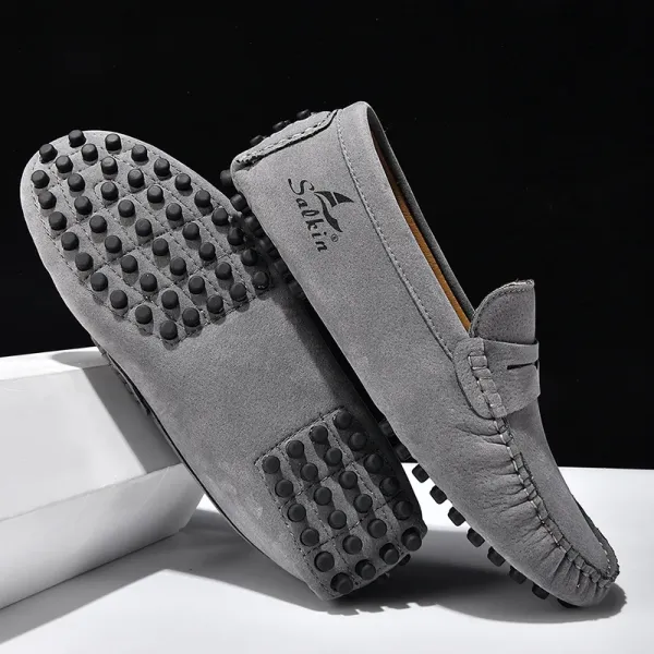 Design Salkin Loafers Pink Suede Casual Shoes Loafers - 30