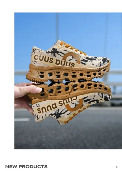 Design CIUS DUUS All-Black Splatter Print Chunky Sneakers - 14
