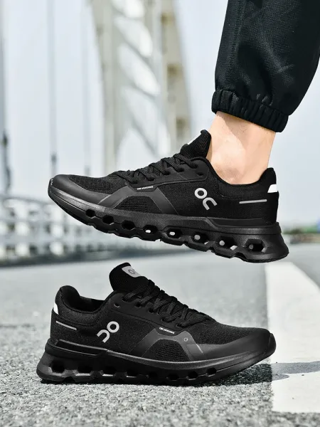 On Cloudmonster White / Black Sneakers Running Shoes - 14