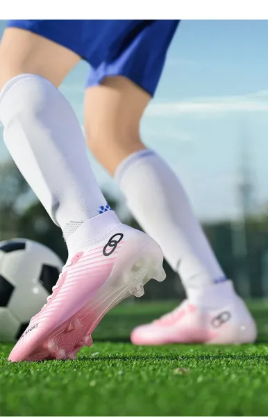 Design Fashion Sport Football Cleats Neon Yellow Blue White Sneakers - 16