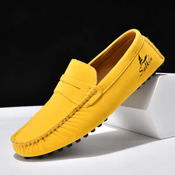 Design Salkin Loafers Pink Suede Casual Shoes Loafers - 39