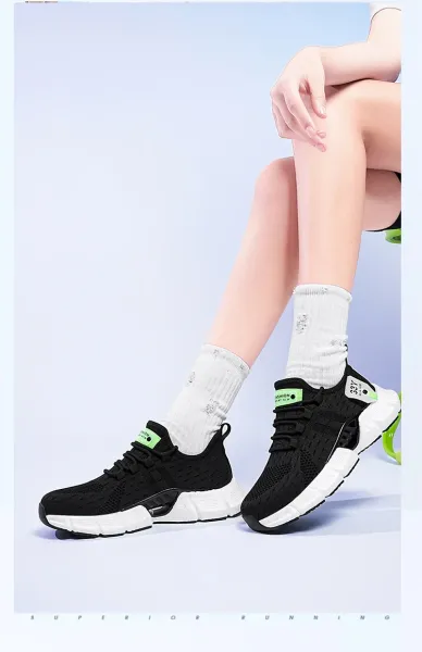 On Running Cloudmonster White Neon Green Sneakers Running Shoes - 17