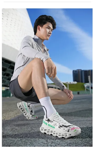 Design CIUS DUUS All-Black Splatter Print Chunky Sneakers - 15