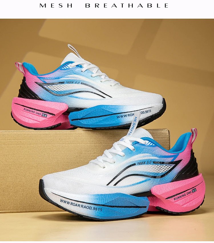 Design Heshute 160X 5.0 Running Shoes White Orange Teal Running Shoes - 20