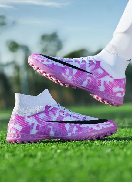 Nike Mercurial Superfly FG Blue Camo Orange Swoosh Football Cleats Sneakers - 24