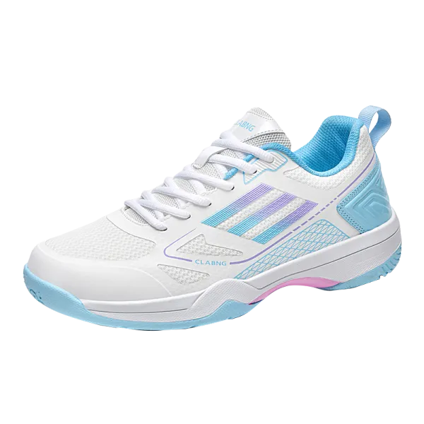 Design CLABNG Sport Sneakers White Blue Purple Pink Sneakers - 1
