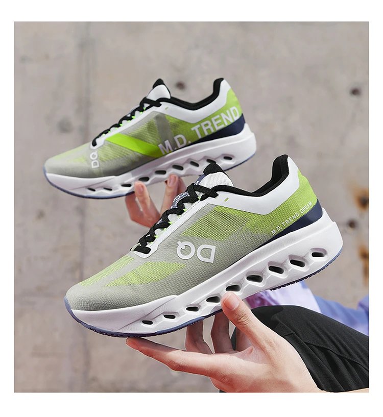 On Running Cloudmonster M.D. Trend Black Green Sneakers Running Shoes - 14