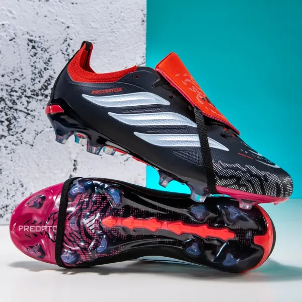 Adidas Predator Accuracy.1 Low Black / Red / Pink Football Boots Sneakers - 1