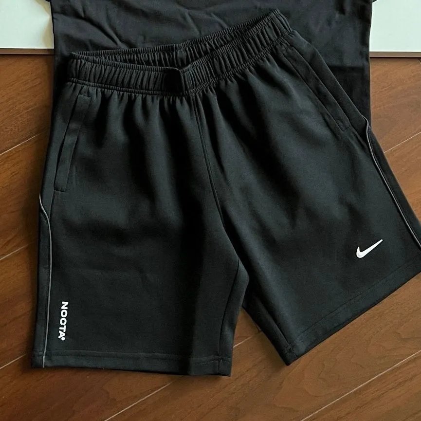 black shorts