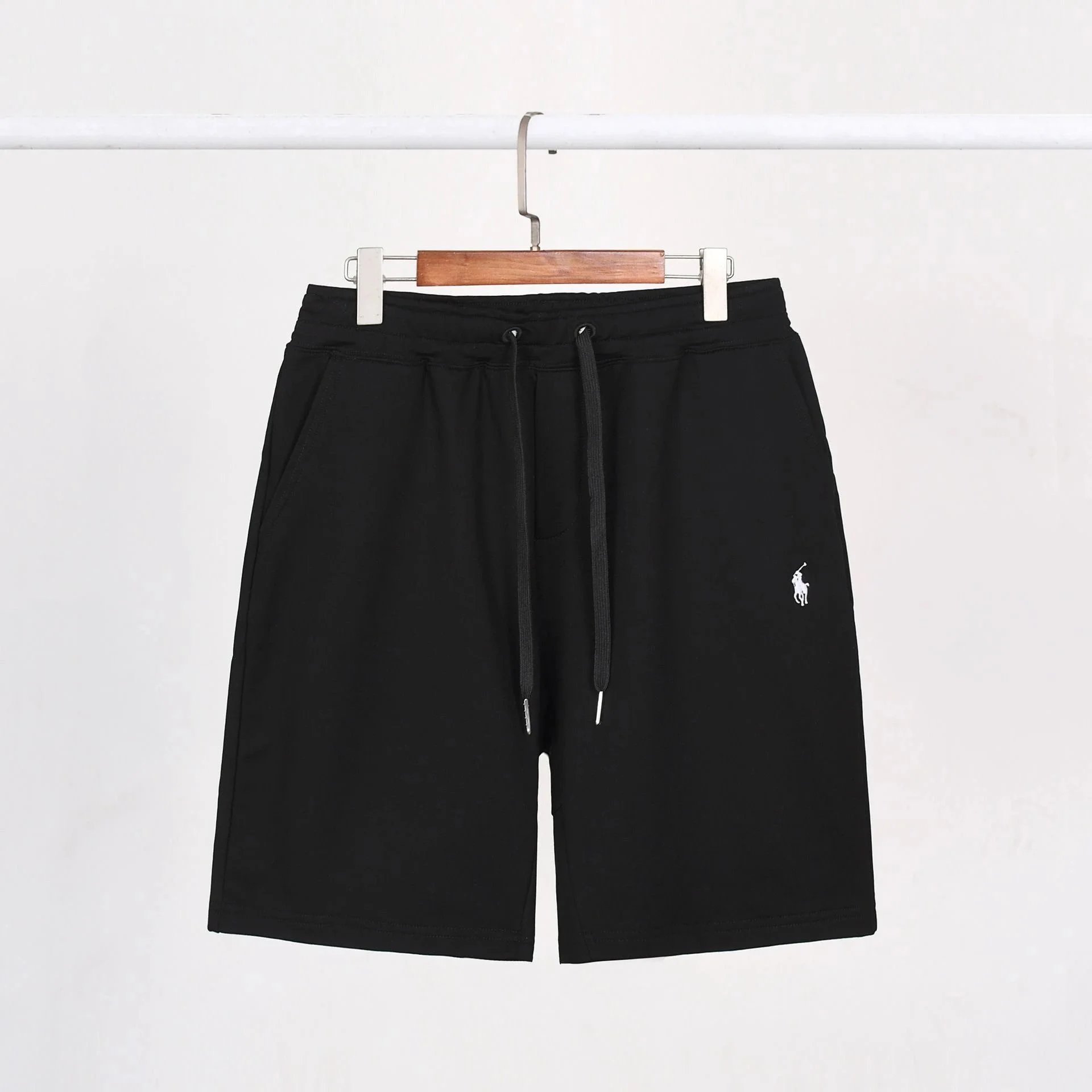 Ralph Shorts Black White Logo